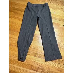 Rafaella tiny houndstooth flat front‎ straight leg dress pants 8 brown